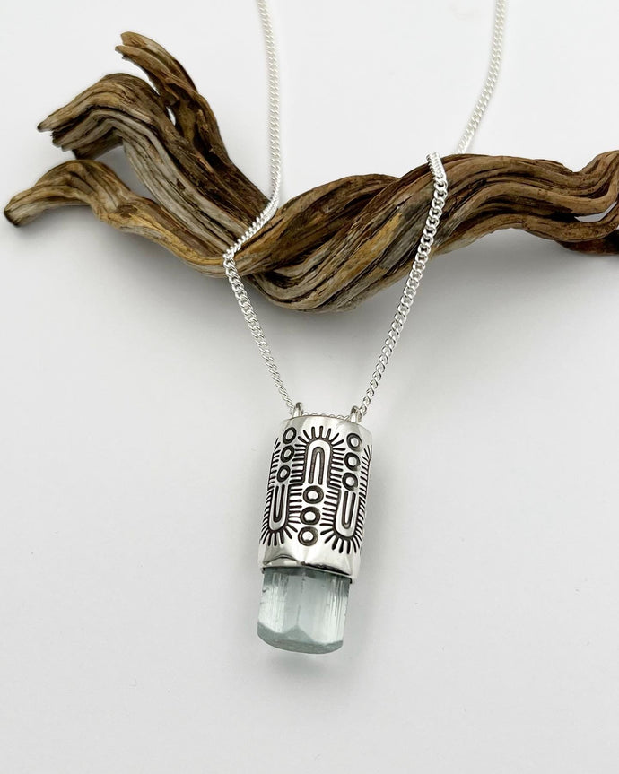 Aquamarine Monsoon Talisman Necklace