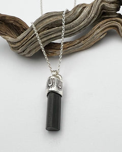 Black Tourmaline Monsoon Talisman Necklace